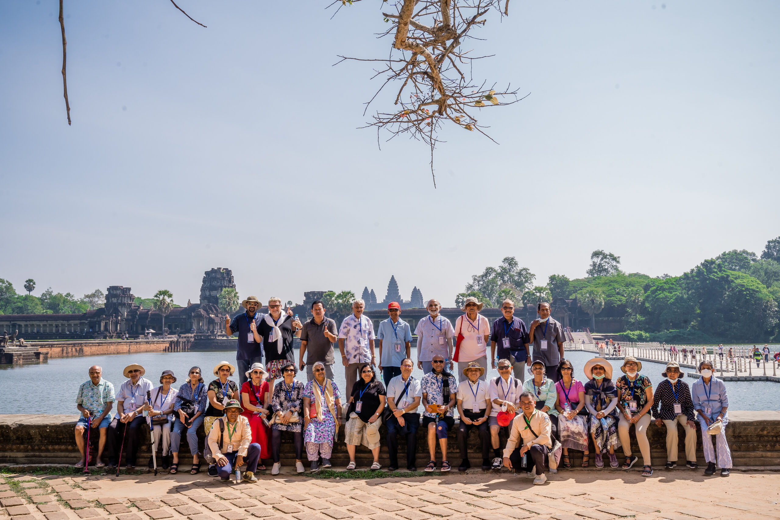 Angkor Wat temple towers at sunrise, Cambodia